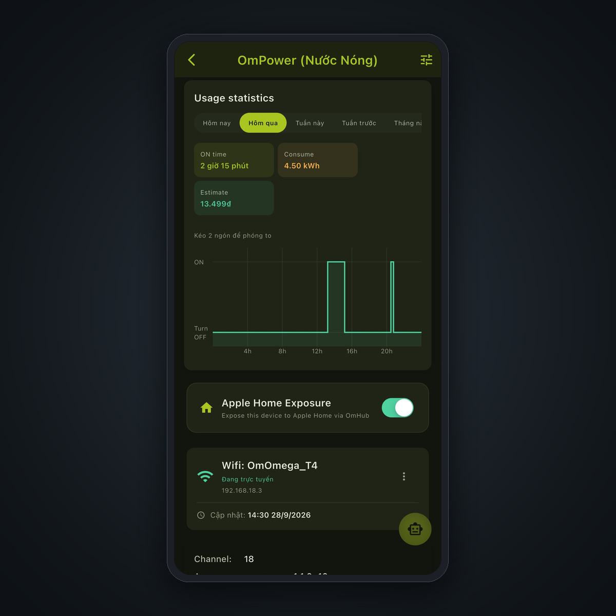 OmPower - Giám sát điện năng & Apple Home