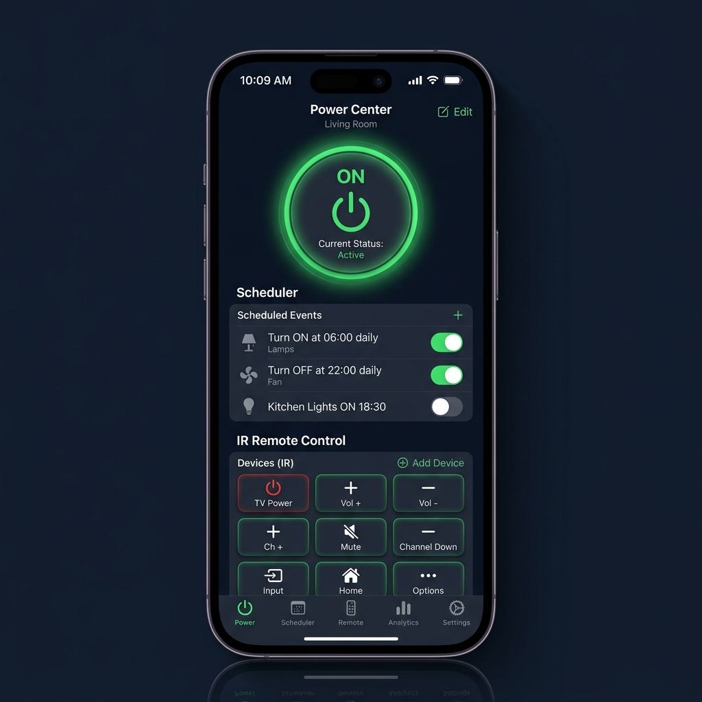 OmPower - Giao diện điều khiển